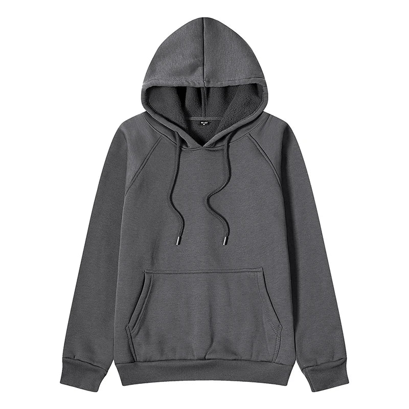 2023 New Fashion Organic Cotton Boxy Fit Men's Blank Hoodies Extra Pockets