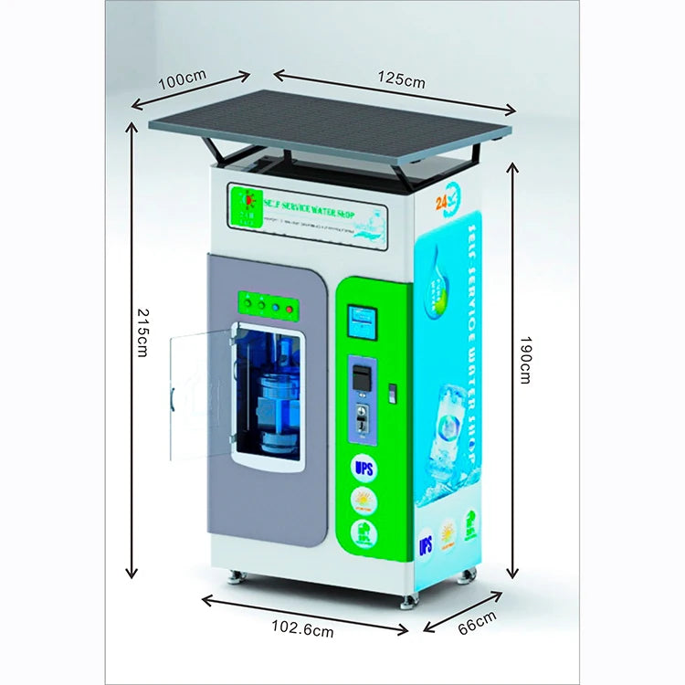 Energy saving solar energy Outdoor Water Vending Machine