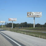 Highway Two Sides Solar Powered Electronic Billboards Structure