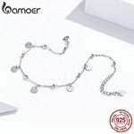 1Pc Geometric Shapes 925 Sterling Silver Ankle Bracelet