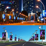 P6 Waterproof Outdoor Full Color Light Solar Traffic LED Display SMD Board Street Pole Advertising LED Screen