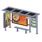 High quality modern bus station shelter design solar bus stop