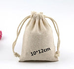 Cotton Muslin Wedding Party Favor Bags Pouches Medium unbleached double cord drawstring closure Jewelry/Rings/Gift pack