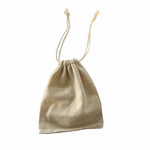 Cotton Muslin Wedding Party Favor Bags Pouches Medium unbleached double cord drawstring closure Jewelry/Rings/Gift pack