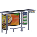 High quality modern bus station shelter design solar bus stop