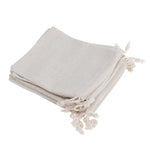 Cotton Muslin Wedding Party Favor Bags Pouches Medium unbleached double cord drawstring closure Jewelry/Rings/Gift pack