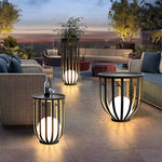 Garden Lights Decorative Floor Lamp Lawn Outdoor Rattan Villa Garden Waterproof LED Solar Customized Stainless Steel IP65 180