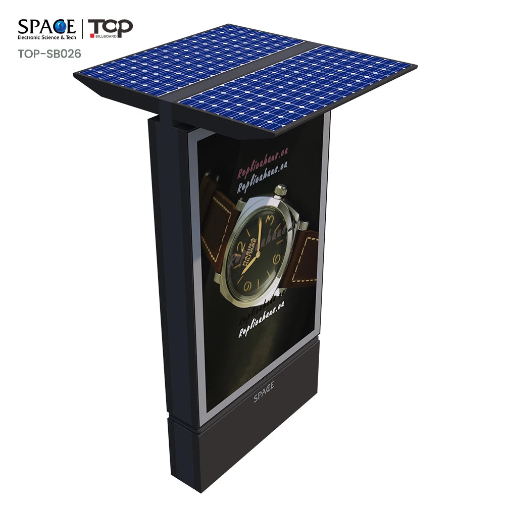 ized Double Side Rotating Solar Power Advertising Sign Board