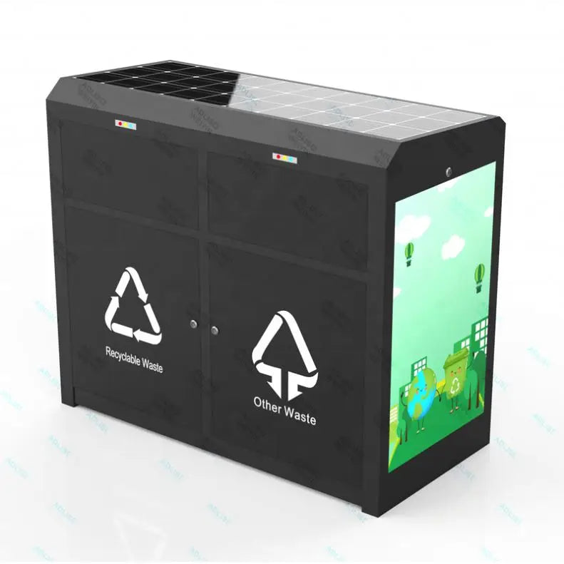 Energy Savers 2-Tier Solar Powered Disposal Bins