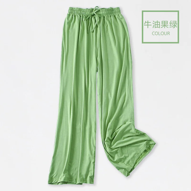 Hot Sale Multiple Colour Winter Women's Home Pants Lounge wear Homewear Pajama Pant Spring Autumn Modal Loose Pyjama Trousers