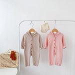 Cocoa Bear Cotton Baby Romper