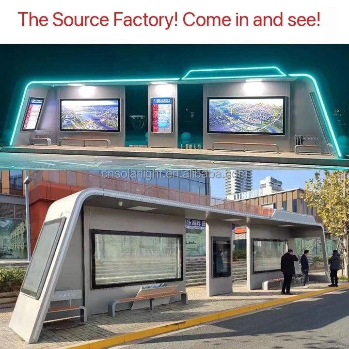 airconditioned solar bus shelter bus shelter transparent with solar panel bus shelter solar power 3 kw