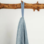 Blue Lagoon 100% Flax Linen Bath Towel For Beach, Bath & Travel