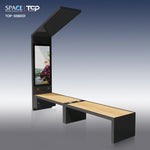 High-Tech Solar Smart Bench with Solar Charging and Modern Design