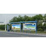 Intelligent Public Transportation System Solar Bus Shelter and Stainless Steel Metal Smart Bus Stop Design