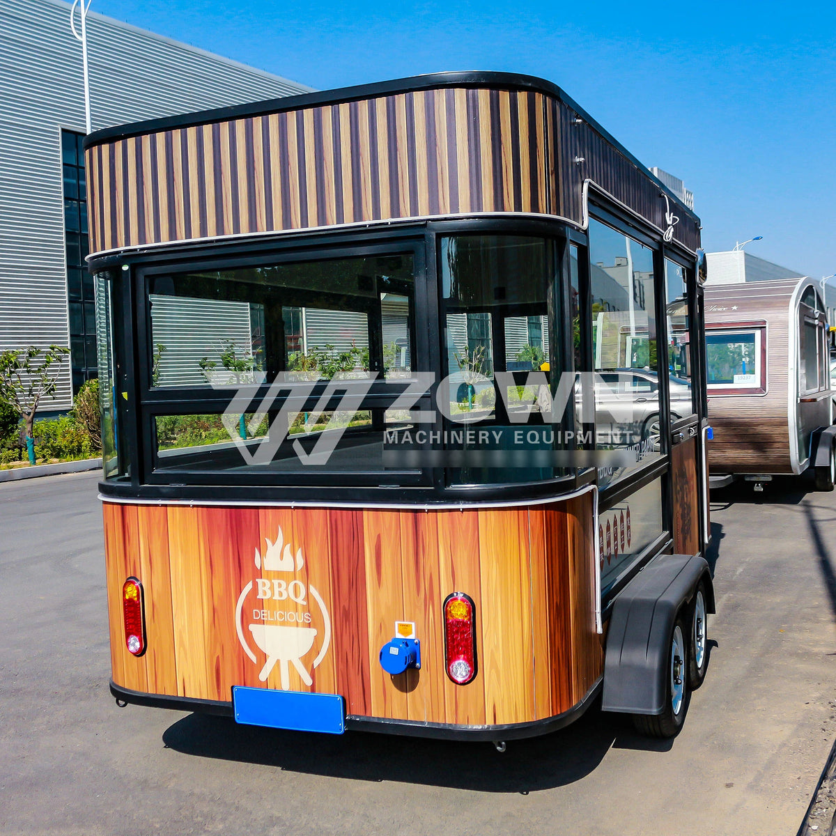 New Design Commercial Kitchen Electric Food Truck Solar-Powered Mobile Bakery Restaurants BBQ for Sale