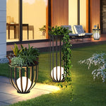 Garden Lights Decorative Floor Lamp Lawn Outdoor Rattan Villa Garden Waterproof LED Solar Customized Stainless Steel IP65 180