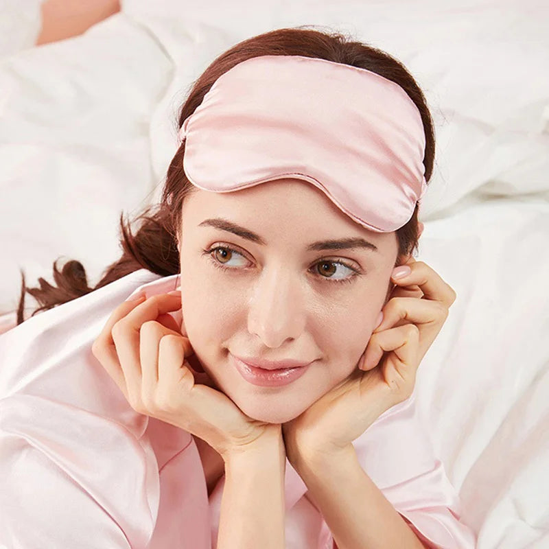 Naturally Soft 19MM 100% Mulberry Silk Sleep Mask for Men & Women