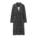 River Journey Plaid Cotton Mens Bath Robe