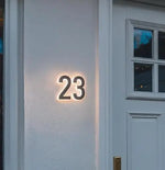 Waterproof Solar LED House Number Lights Automatic On/Off for Outdoor Commercial Use