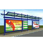 Intelligent Public Transportation System Solar Bus Shelter and Stainless Steel Metal Smart Bus Stop Design