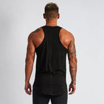 2019 Gyms Tank Tops Men Elastic Cotton Vest O-Neck Gyms Tank Top Men Sleeveless Shirts Muscle Men Fitness Tops