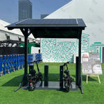 2pcs Solar Powered Charging Station For Ride Sharing Scooters