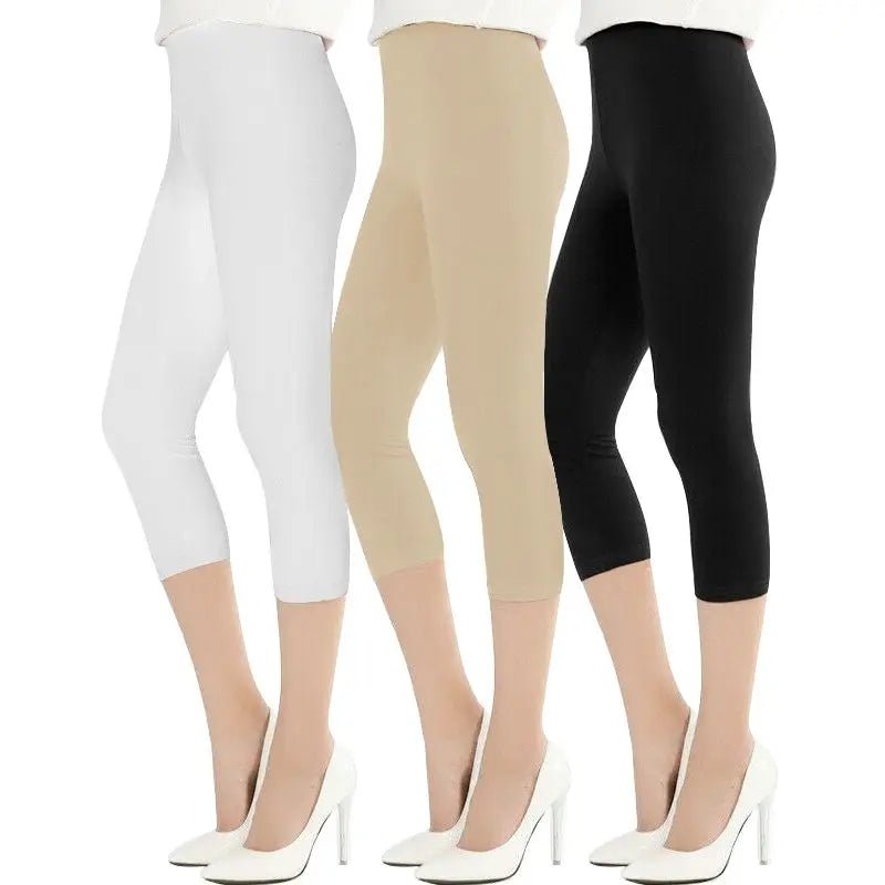 Soft Viscose Women Pants Casual Stretchy Workout Leggings Cycling Hiking Jogger Running Pencil Trousers Capris M30235