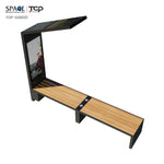 High-Tech Solar Smart Bench with Solar Charging and Modern Design