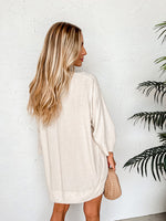 Honey Citrus Casual 100% Linen Mini Dress | Hypoallergenic - Allergy Friendly - Naturally Free