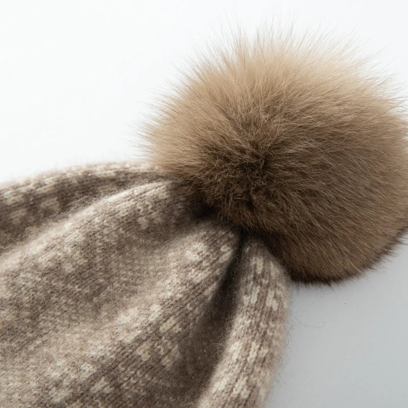 Ice Desert Cashmere Womens Beanie Hat | Hypoallergenic - Allergy Friendly - Naturally Free
