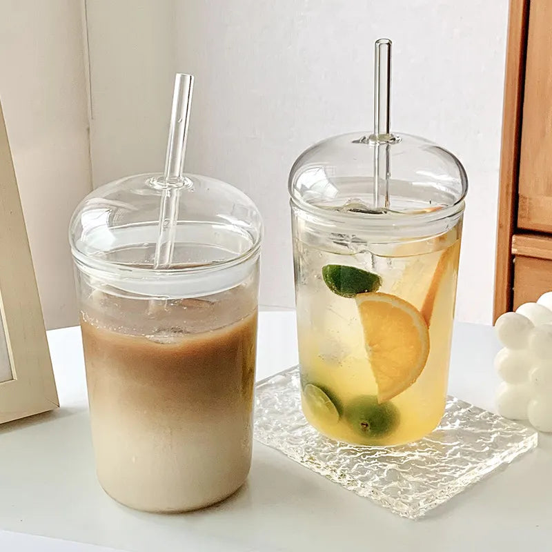 Iced Coffee Glass Mocha Cups | Hypoallergenic - Allergy Friendly - Naturally Free