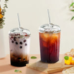 Iced Coffee Glass Mocha Cups | Hypoallergenic - Allergy Friendly - Naturally Free