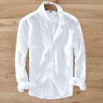 Ivory Coastal 100% Linen Casual Mens Shirt | Hypoallergenic - Allergy Friendly - Naturally Free