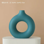 Ivory Modern Abstract Hollow Ceramic Vase | Hypoallergenic - Allergy Friendly - Naturally Free