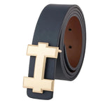 Ivory Sands Gold Buckle Vegan Leather Belt | Hypoallergenic - Allergy Friendly - Naturally Free