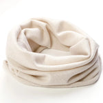 Ivory Snowfall Cashmere Womens Scarf | Hypoallergenic - Allergy Friendly - Naturally Free