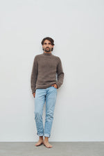 CARE BY ME Karl Cashmere Silk Mens Sweater