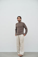 CARE BY ME Karl Cashmere Silk Mens Sweater