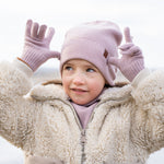 MENIQUE Knit Beanie & Gloves 2-Piece