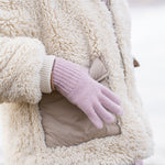 MENIQUE Knit Gloves Cashmere Blend