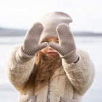 MENIQUE Knit Mittens Cashmere Blend