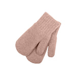 MENIQUE Knit Double Mittens Cashmere Blend