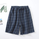 Lake Azul Plaid 100% Cotton Mens Pajama Shorts | Hypoallergenic - Allergy Friendly - Naturally Free