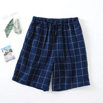 Lake Azul Plaid 100% Cotton Mens Pajama Shorts | Hypoallergenic - Allergy Friendly - Naturally Free