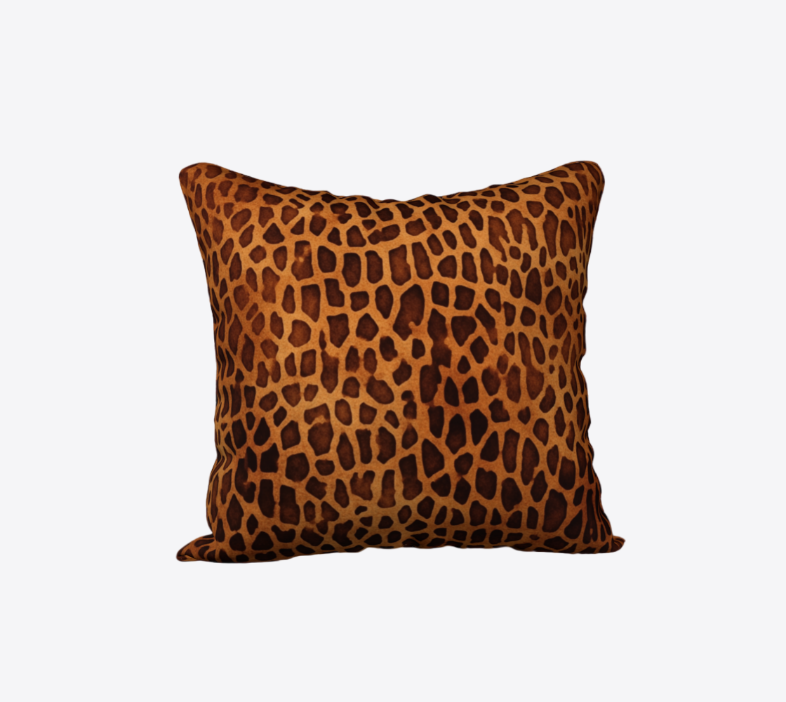 Leopord Skin Animal Throw Pillow Cover | Hypoallergenic - Allergy Friendly - Naturally Free