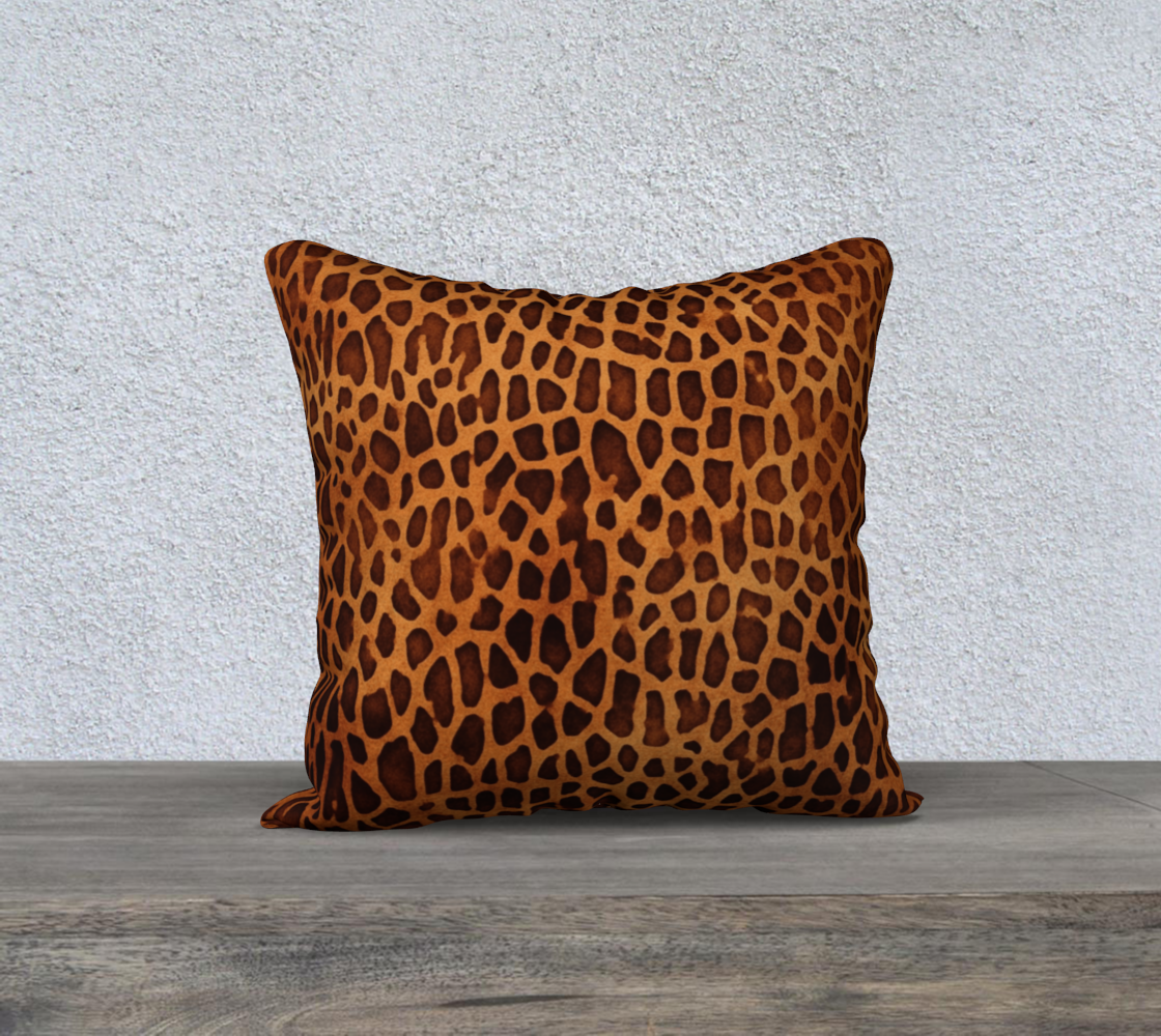 Leopord Skin Animal Throw Pillow Cover | Hypoallergenic - Allergy Friendly - Naturally Free