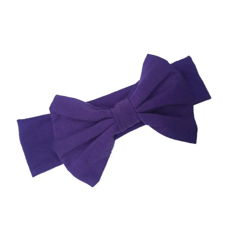 Lilac Wildflower 100% Cotton Baby Girls Headband | Hypoallergenic - Allergy Friendly - Naturally Free