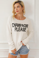 Lily Petal Champagne Please 100% Viscose Sweater | Hypoallergenic - Allergy Friendly - Naturally Free