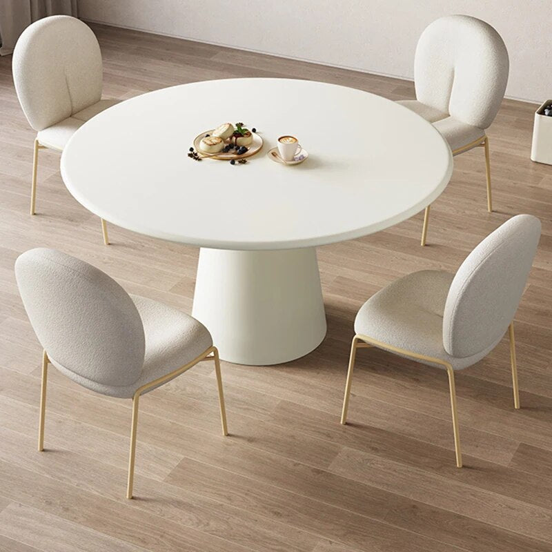Lily Petal Coffee Glass Wood Dining Table Set | Hypoallergenic - Allergy Friendly - Naturally Free